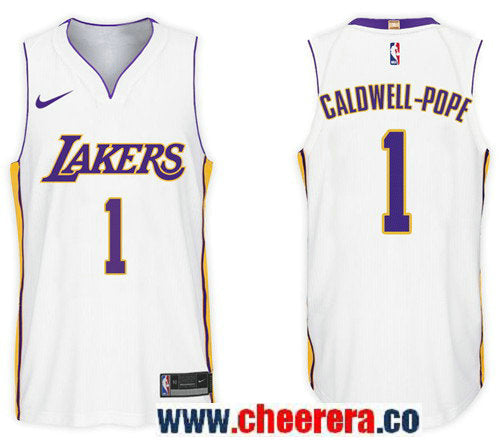 Nike NBA Kentavious Caldwell Pope Los Angeles Lakers white jersey