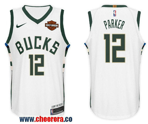 Nike NBA Jabari Parker Milwaukee Bucks white jersey