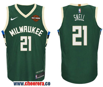 Nike NBA Tony Snell Milwaukee Bucks green jersey