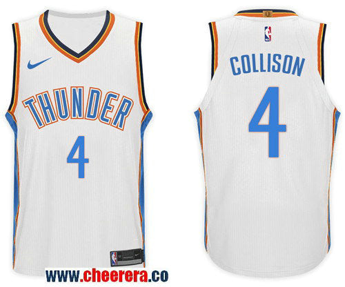 Nike NBA Nick Collison Oklahoma City Thunder white jersey