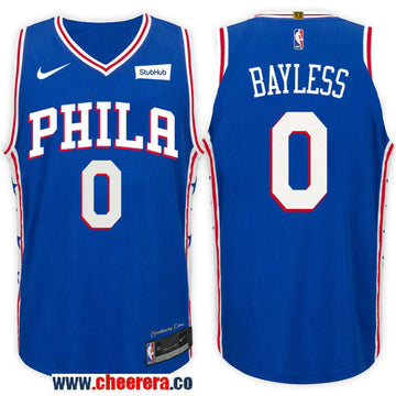 Nike NBA Jerryd Bayless Philadelphia 76ers blue jersey