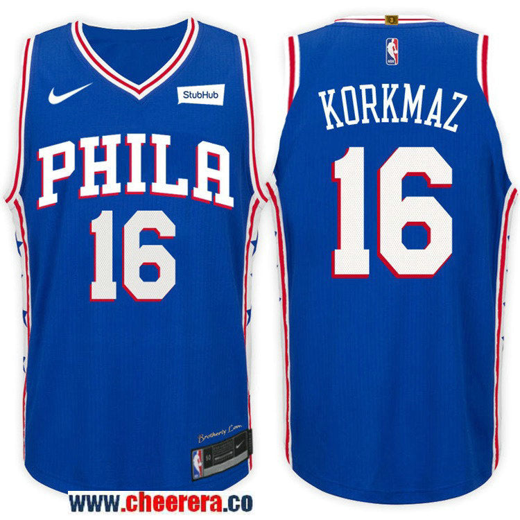 Nike NBA Furkan Korkmaz Philadelphia 76ers blue jersey
