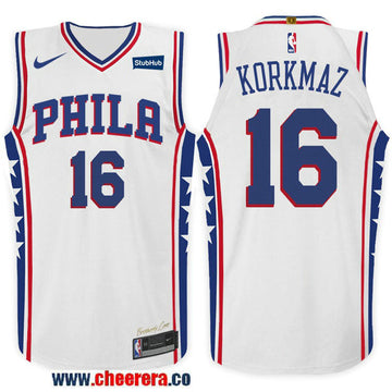 Nike NBA Furkan Korkmaz Philadelphia 76ers white jersey
