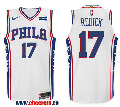 Nike NBA J.J. Redick Philadelphia 76ers white jersey