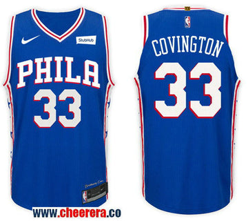 Nike NBA Robert Covington Philadelphia 76ers blue jersey