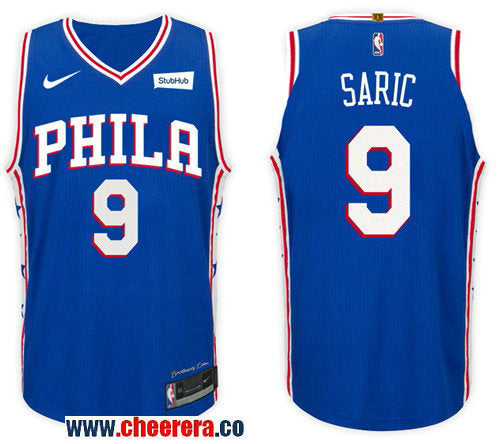 Nike NBA Dario Saric Philadelphia 76ers blue jersey