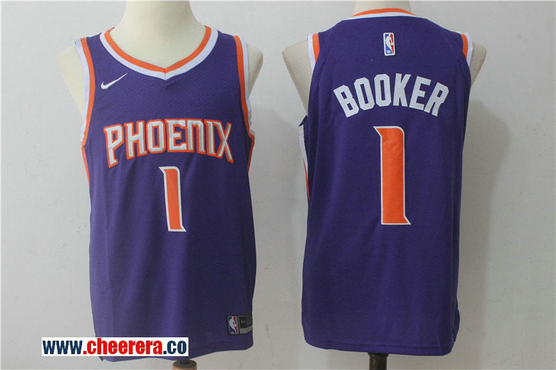 Nike NBA Devin Booker Phoenix Suns purple jersey
