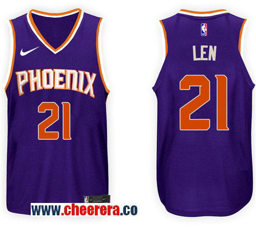 Nike NBA Alex Len Phoenix Suns purple jersey