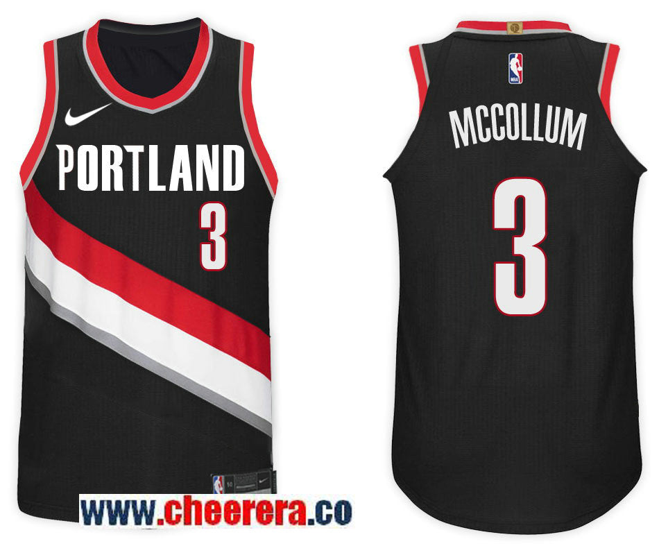 Nike NBA C.J McCollum Portland Trail Blazers black jersey