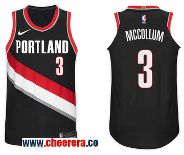 Nike NBA C.J McCollum Portland Trail Blazers black jersey