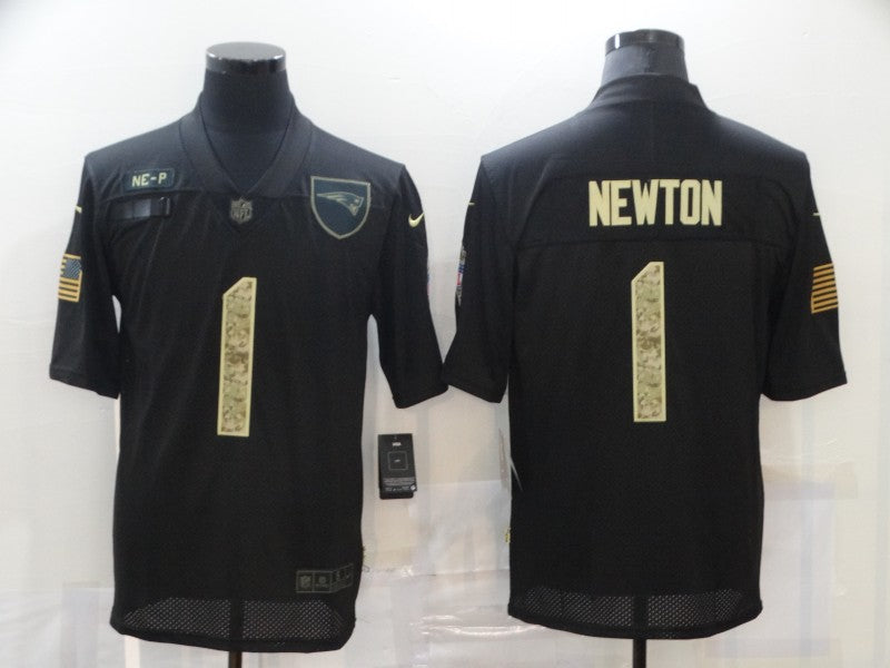 Nike Cam Newton New England Patriots black Salute To Service jersey