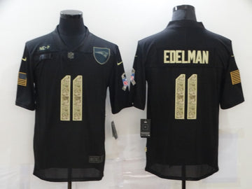 Nike Julian Edelman New England Patriots black Salute To Service jersey