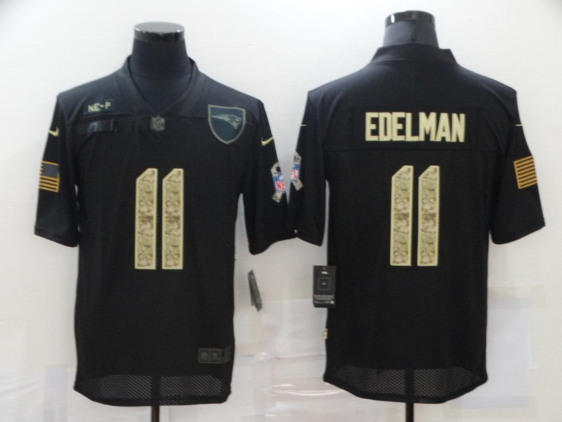 Nike Julian Edelman New England Patriots black Salute To Service jersey