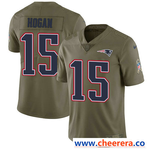 Nike Chris Hogan New England Patriots olive Salute To Service jersey