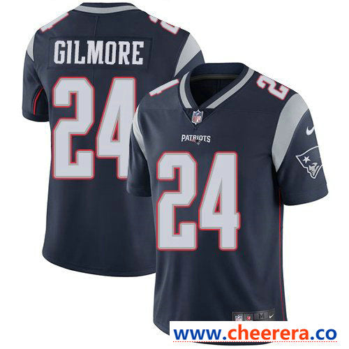 Nike Stephon Gilmore New England Patriots navy Vapor jersey