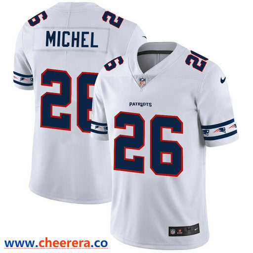 Nike Sony Michel New England Patriots white Vapor jersey
