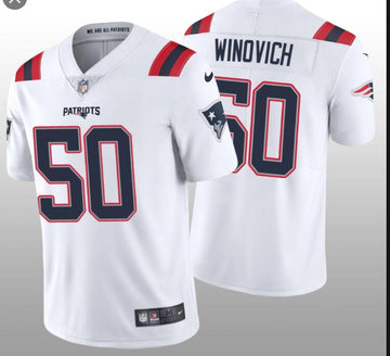 Nike Chase Winovich New England Patriots white Vapor jersey