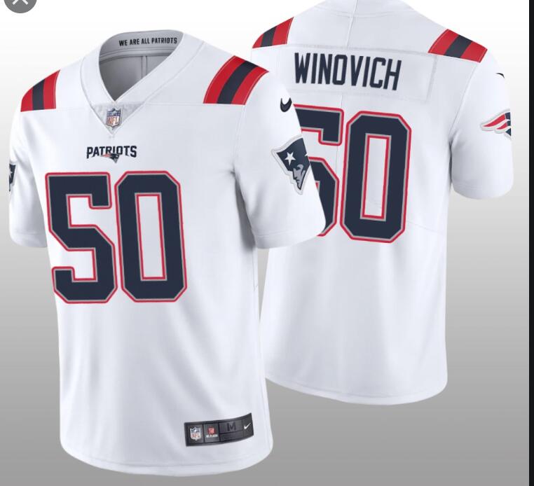 Nike Chase Winovich New England Patriots white Vapor jersey