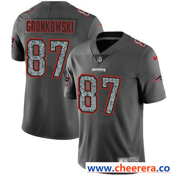 Nike Rob Gronkowski New England Patriots gray Vapor jersey