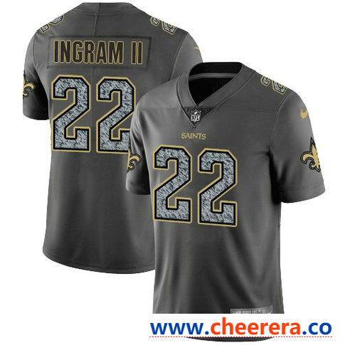 Nike Mark Ingram II New Orleans Saints gray Vapor jersey