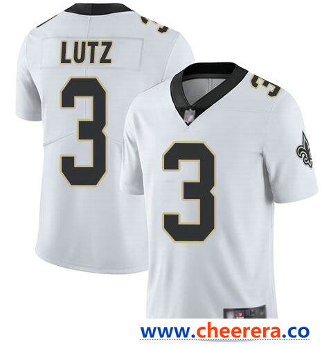 Nike Wil Lutz New Orleans Saints white Vapor jersey