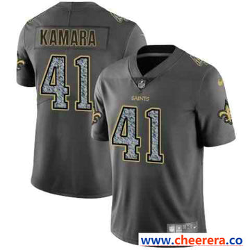 Nike Alvin Kamara New Orleans Saints gray Fashion Static jersey