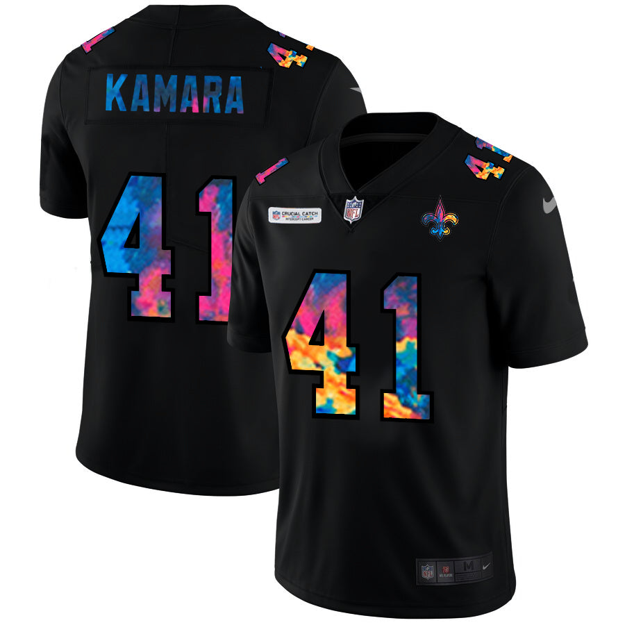 Nike Alvin Kamara New Orleans Saints black Vapor jersey