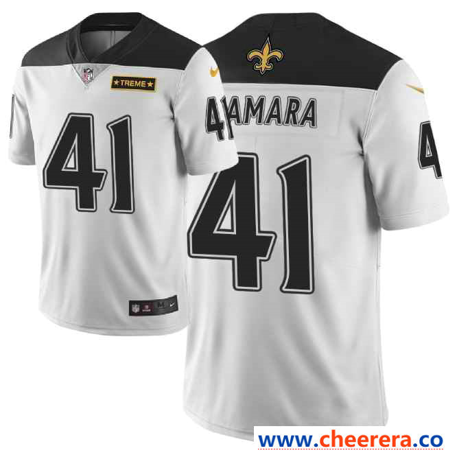 Nike Alvin Kamara New Orleans Saints white Limited jersey