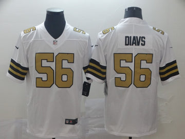Nike DeMario Davis New Orleans Saints white Color Rush jersey