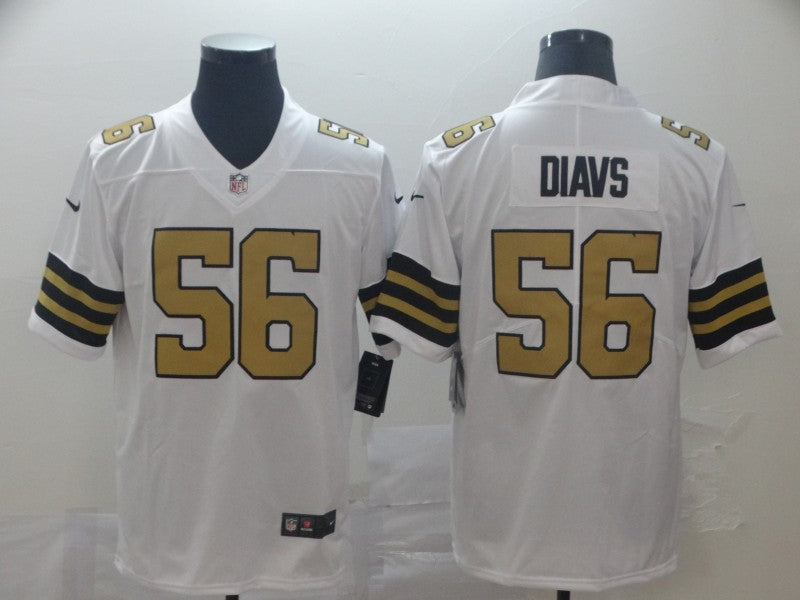 Nike DeMario Davis New Orleans Saints white Color Rush jersey