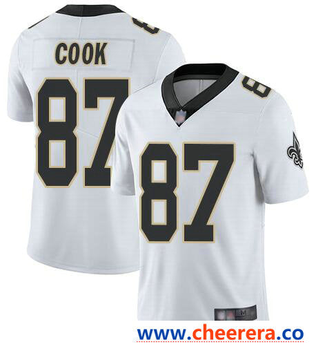 Nike Jared Cook New Orleans Saints white Vapor jersey