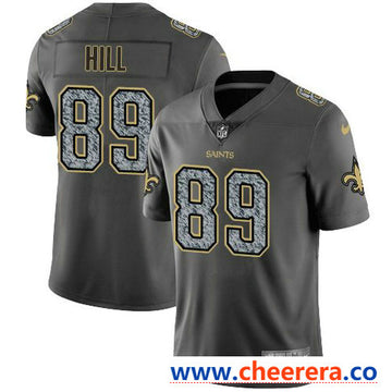 Nike Josh Hill New Orleans Saints gray Vapor jersey