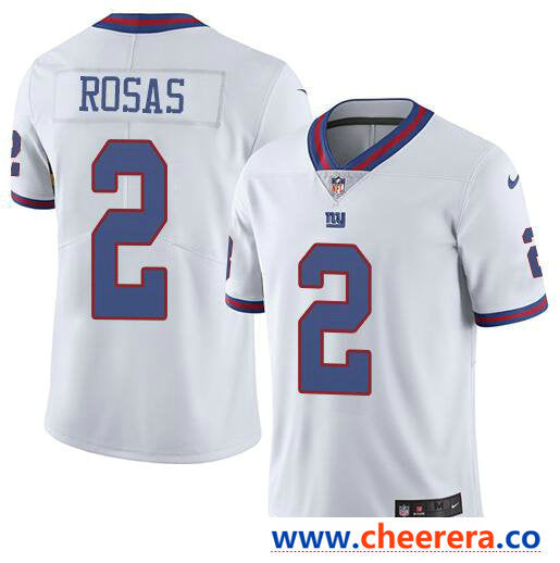 Nike Aldrick Rosas New York Giants white Color Rush jersey