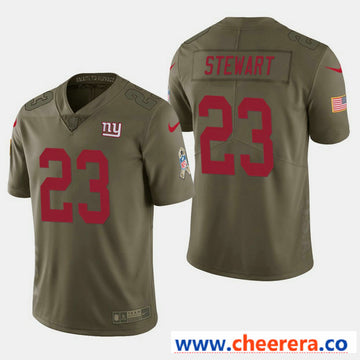 Nike Jonathan Stewart New York Giants olive Salute To Service jersey