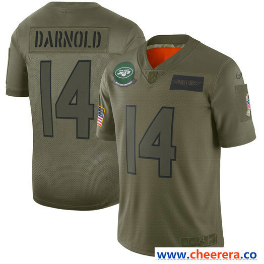 Nike Sam Darnold New York Jets olive Salute To Service jersey