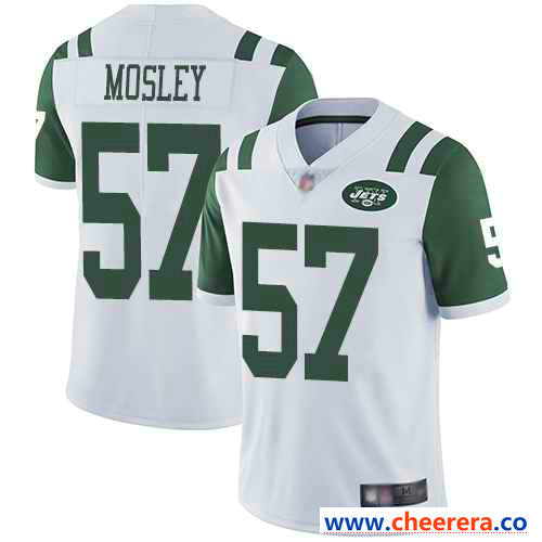 Nike C.J. Mosley New York Jets white Vapor jersey