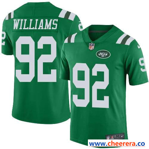 Nike Leonard Williams New York Jets green Color Rush jersey