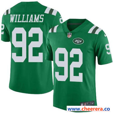 Nike Leonard Williams New York Jets green Color Rush jersey