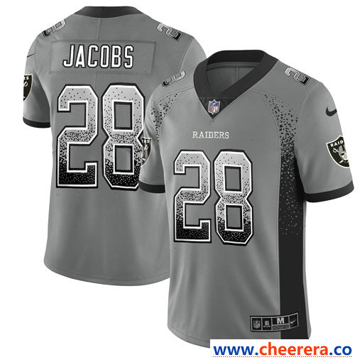 Nike Josh Jacobs Las Vegas Raiders gray Limited jersey