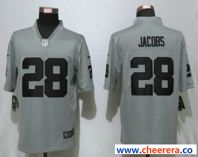 Nike Josh Jacobs Las Vegas Raiders gray Inverted Legend jersey
