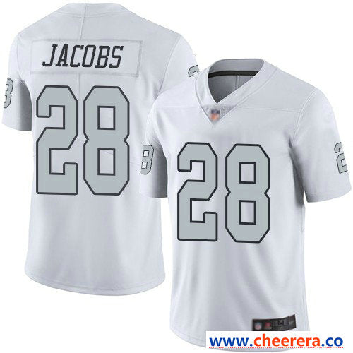Nike Josh Jacobs Las Vegas Raiders white Color Rush jersey