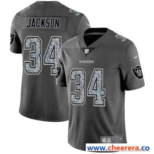 Nike Bo Jackson Las Vegas Raiders gray Fashion Static jersey