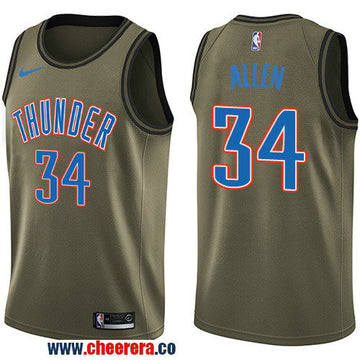 Nike Ray Allen Oklahoma City Thunder green Salute To Service jersey