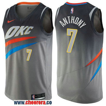 Nike Carmelo Anthony Oklahoma City Thunder gray jersey