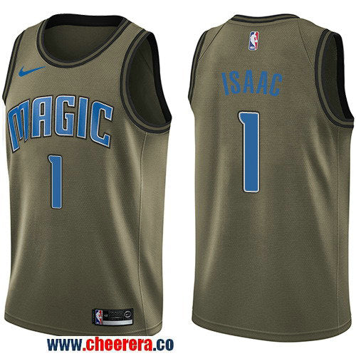 Nike Jonathan Isaac Orlando Magic green Salute To Service jersey