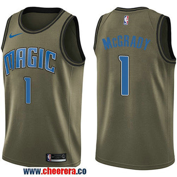 Nike Tracy Mcgrady Orlando Magic green Salute To Service jersey