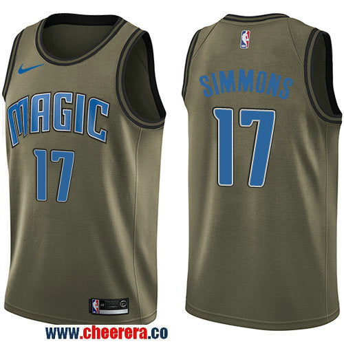 Nike Jonathon Simmons Orlando Magic green Salute To Service jersey