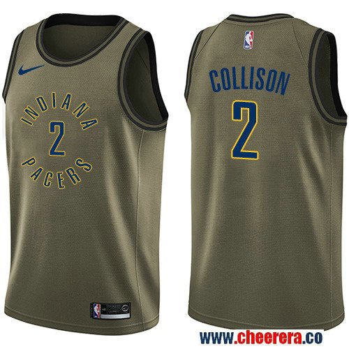Nike Darren Collison Indiana Pacers green Salute To Service jersey