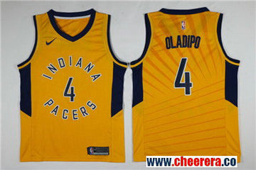 Nike Victor Oladipo Indiana Pacers gold jersey