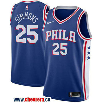 Nike Ben Simmons Philadelphia 76ers blue jersey